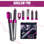 AirGlow Pro™ – Cepillo Secador Multifuncional 5 en 1 para un Cabello de Salón en Casa