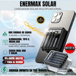 EnerMax Solar® – Cargador Portátil con Carga Dual USB y Solar
